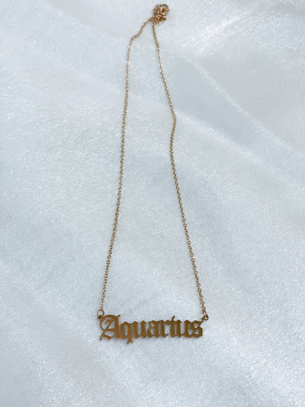 Zodiac Necklace - Aquarius